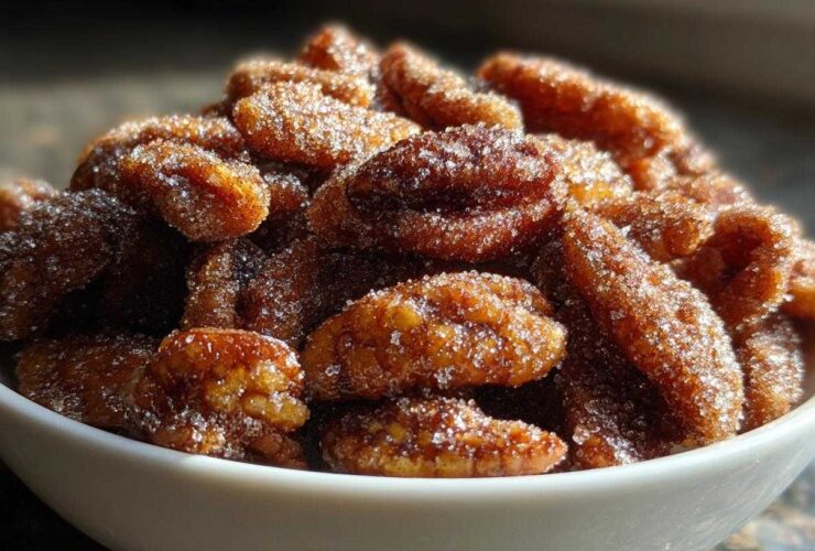 Cinnamon Sugar Candied Pecans