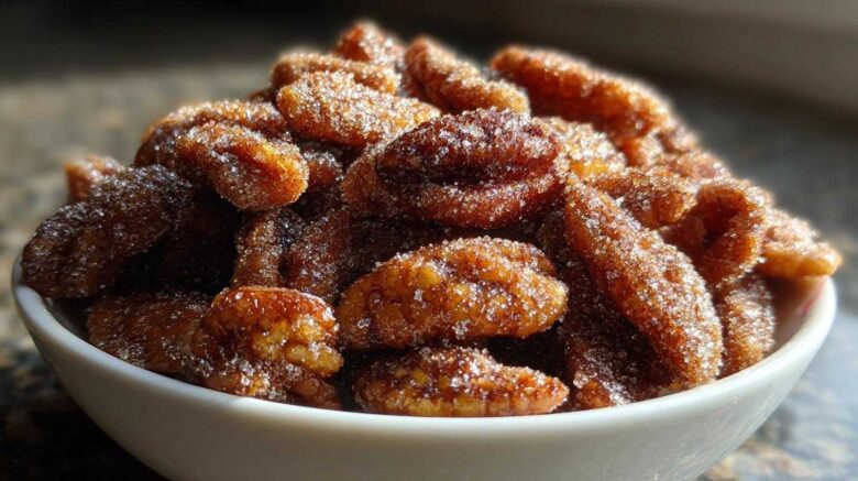 Cinnamon Sugar Candied Pecans