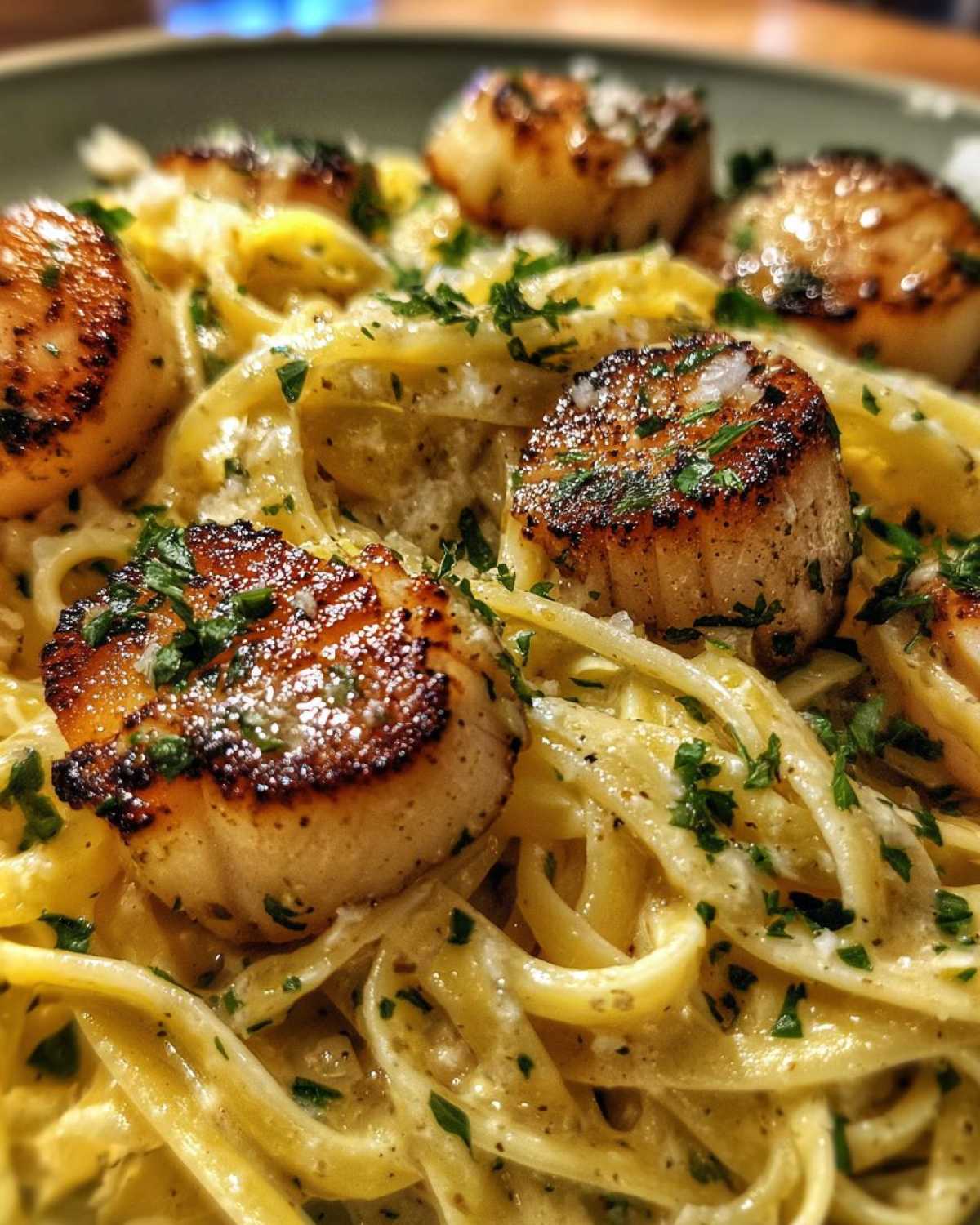 Creamy Garlic Scallop Linguine - detail 4