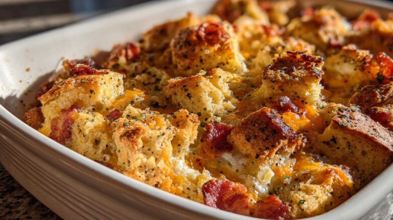 Everything Bagel Breakfast Casserole