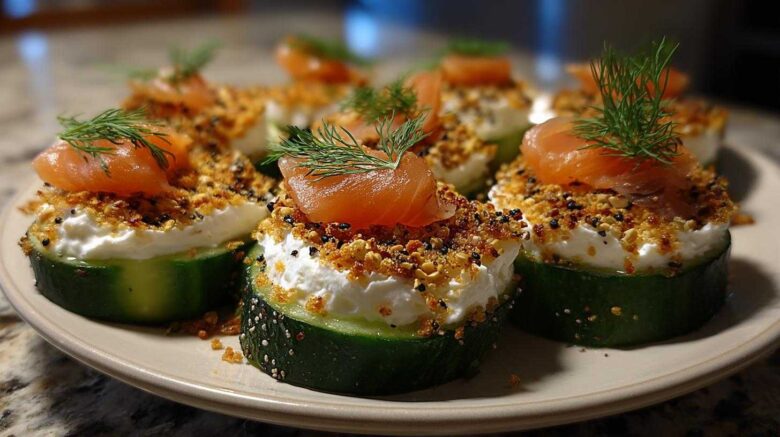 Everything Bagel Cucumber Bites