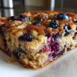 Fluffy Blueberry Banana Pancake Bake