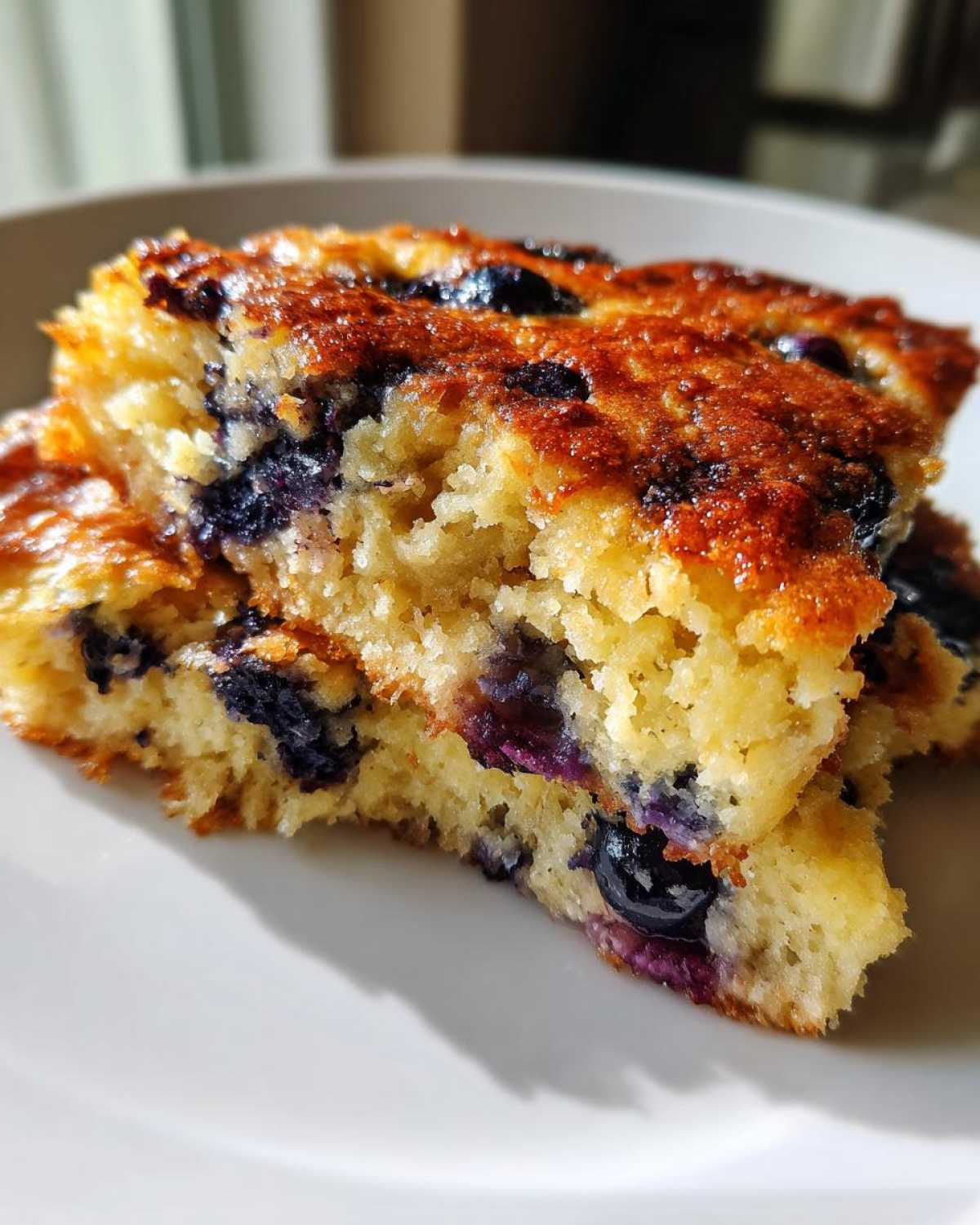 Fluffy Blueberry Banana Pancake Bake - detail 3