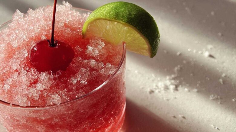 Frozen Cherry Limeade Slush