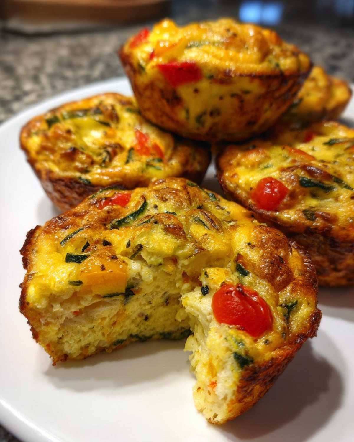 Garden Veggie Frittata Muffins - detail 2