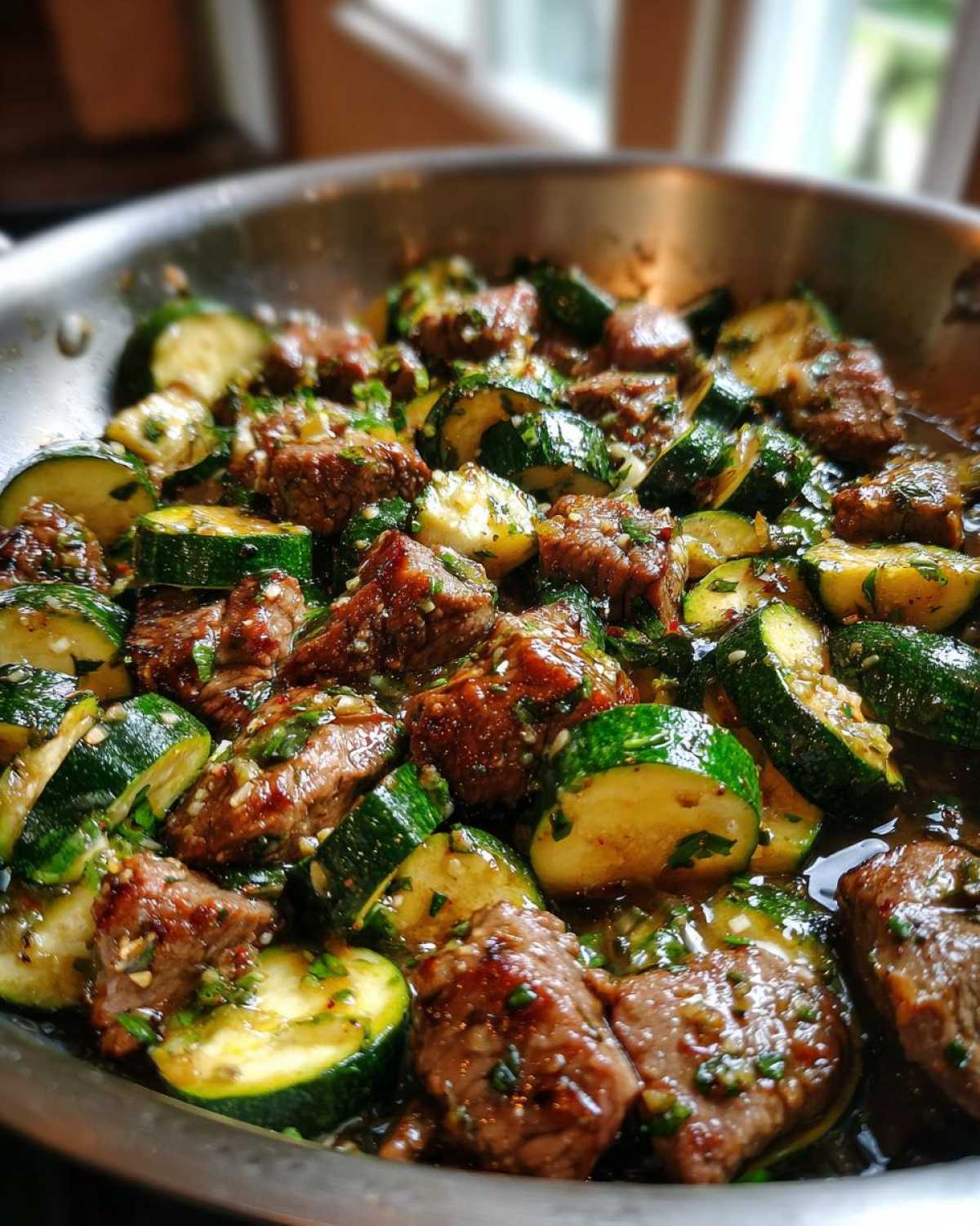 Garlic Butter Steak Bites with Zucchini - detail 3