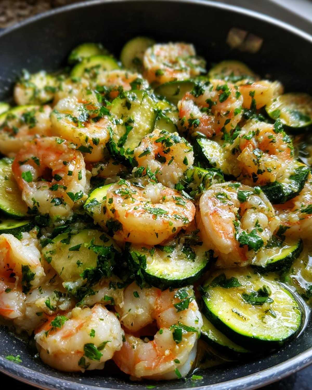 Garlic Herb Shrimp & Zucchini Skillet - detail 1