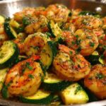 Garlic Herb Shrimp & Zucchini Skillet