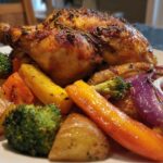 Herb-Roasted Chicken with Rainbow Vegetables