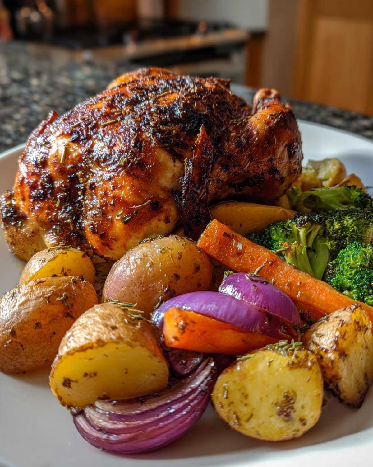 Herb-Roasted Chicken with Rainbow Vegetables - detail 4