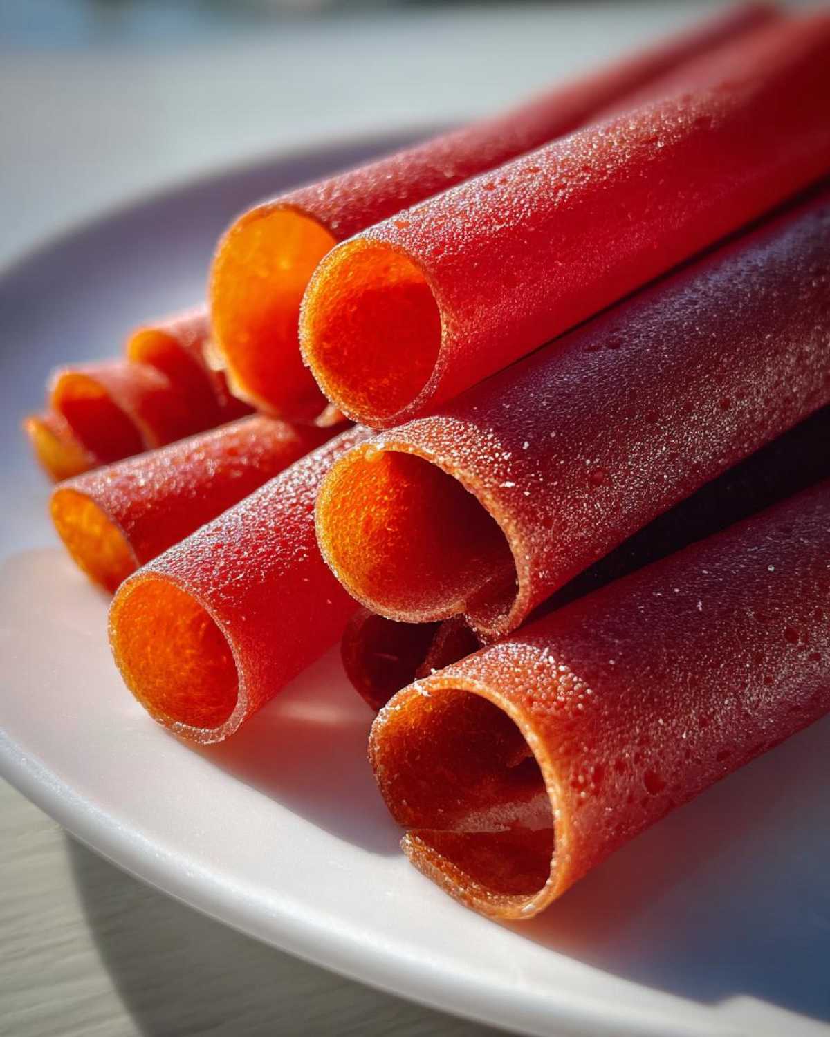 Homemade Fruit Leather Rolls - detail 3