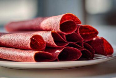 Homemade Fruit Leather Rolls