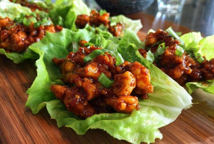Honey Chipotle Chicken Lettuce Wraps