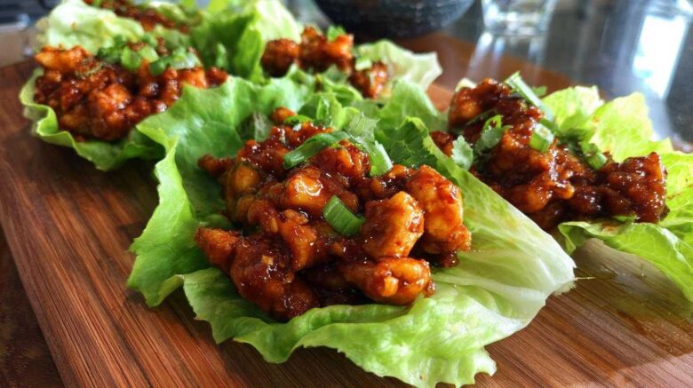 Honey Chipotle Chicken Lettuce Wraps