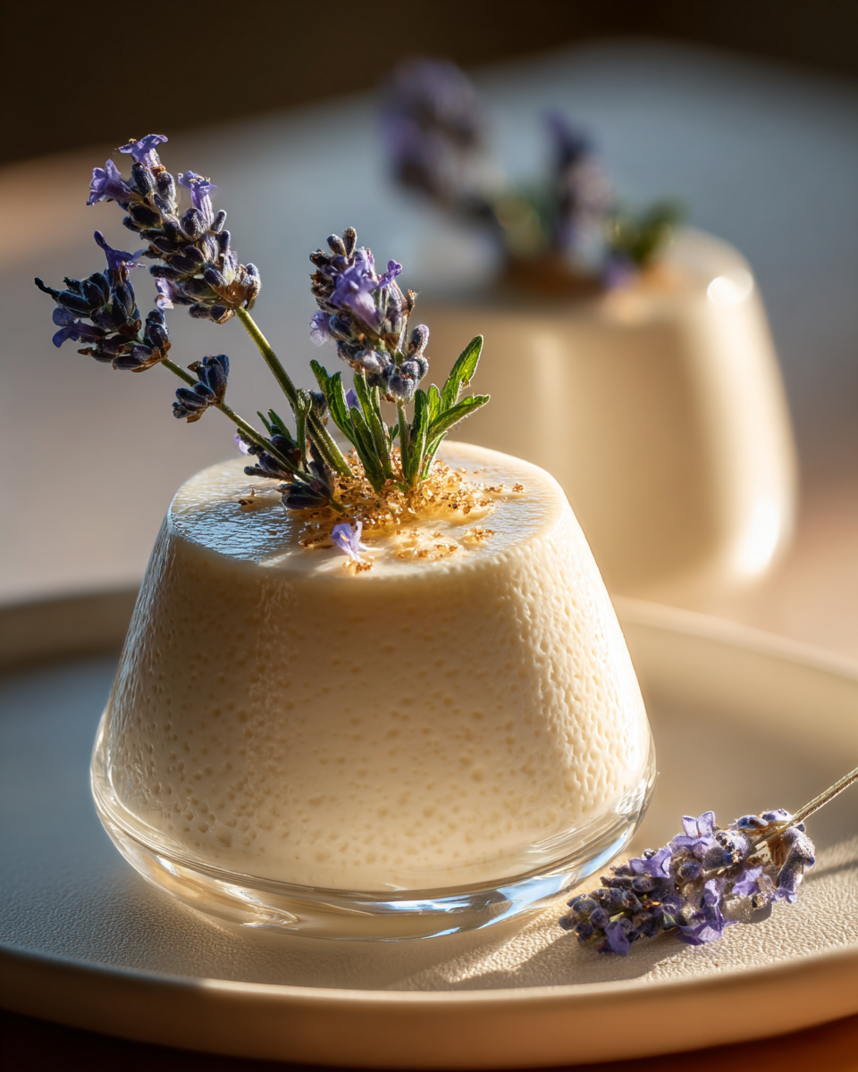 Honey Lavender Panna Cotta - detail 1