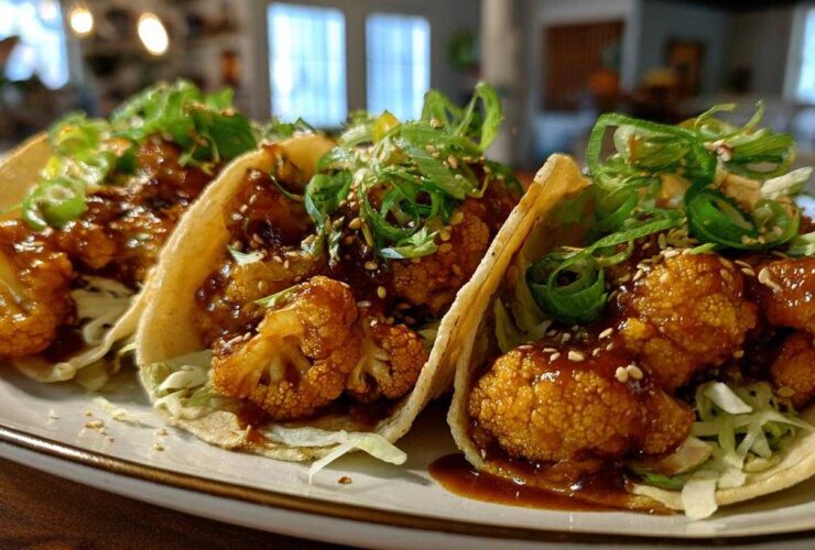 Korean BBQ Cauliflower Tacos