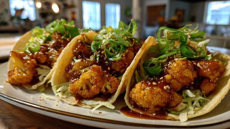 Korean BBQ Cauliflower Tacos