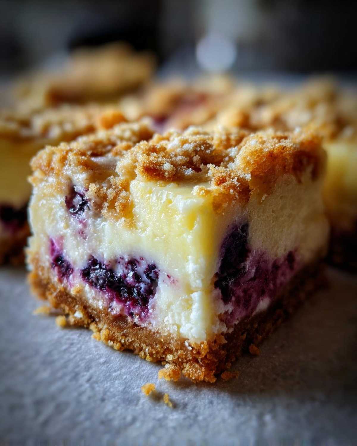 Lemon Blueberry Cheesecake Bars - detail 2