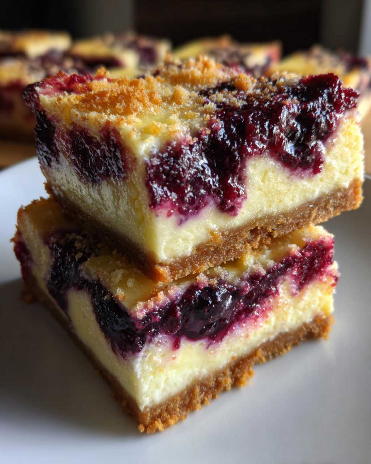 Lemon Blueberry Cheesecake Bars - detail 4