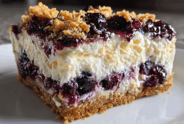 Lemon Blueberry Cheesecake Bars