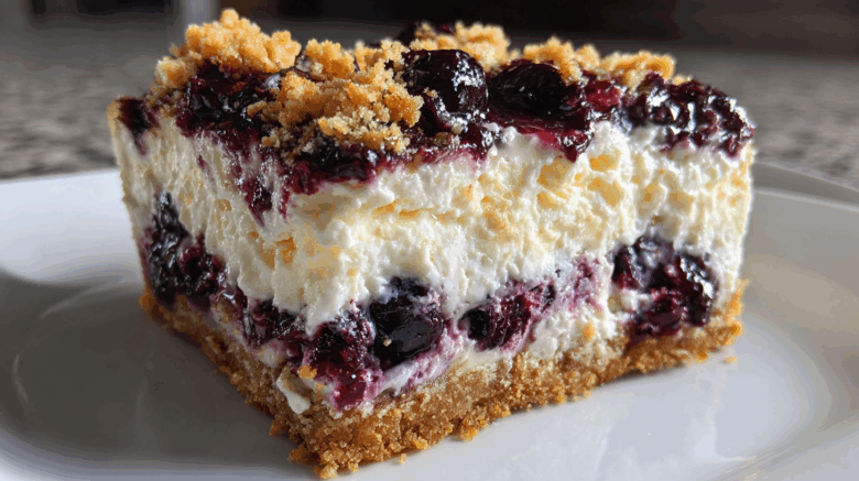 Lemon Blueberry Cheesecake Bars