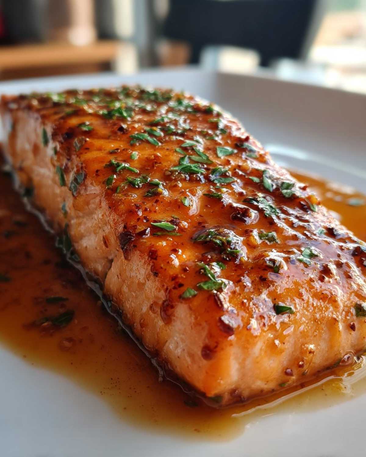 Maple Dijon Glazed Salmon - detail 1