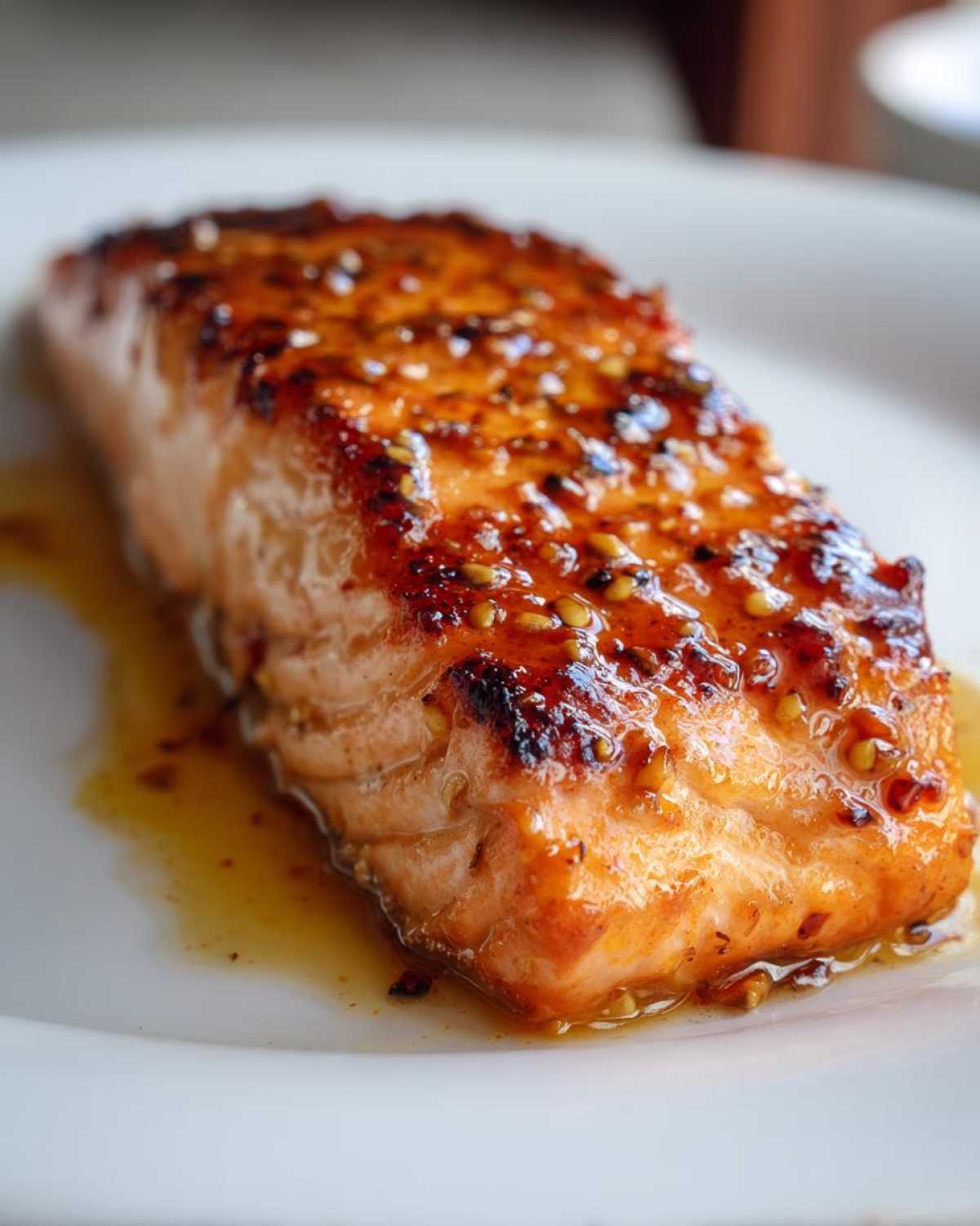 Maple Dijon Glazed Salmon - detail 2