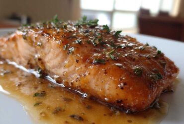 Maple Dijon Glazed Salmon