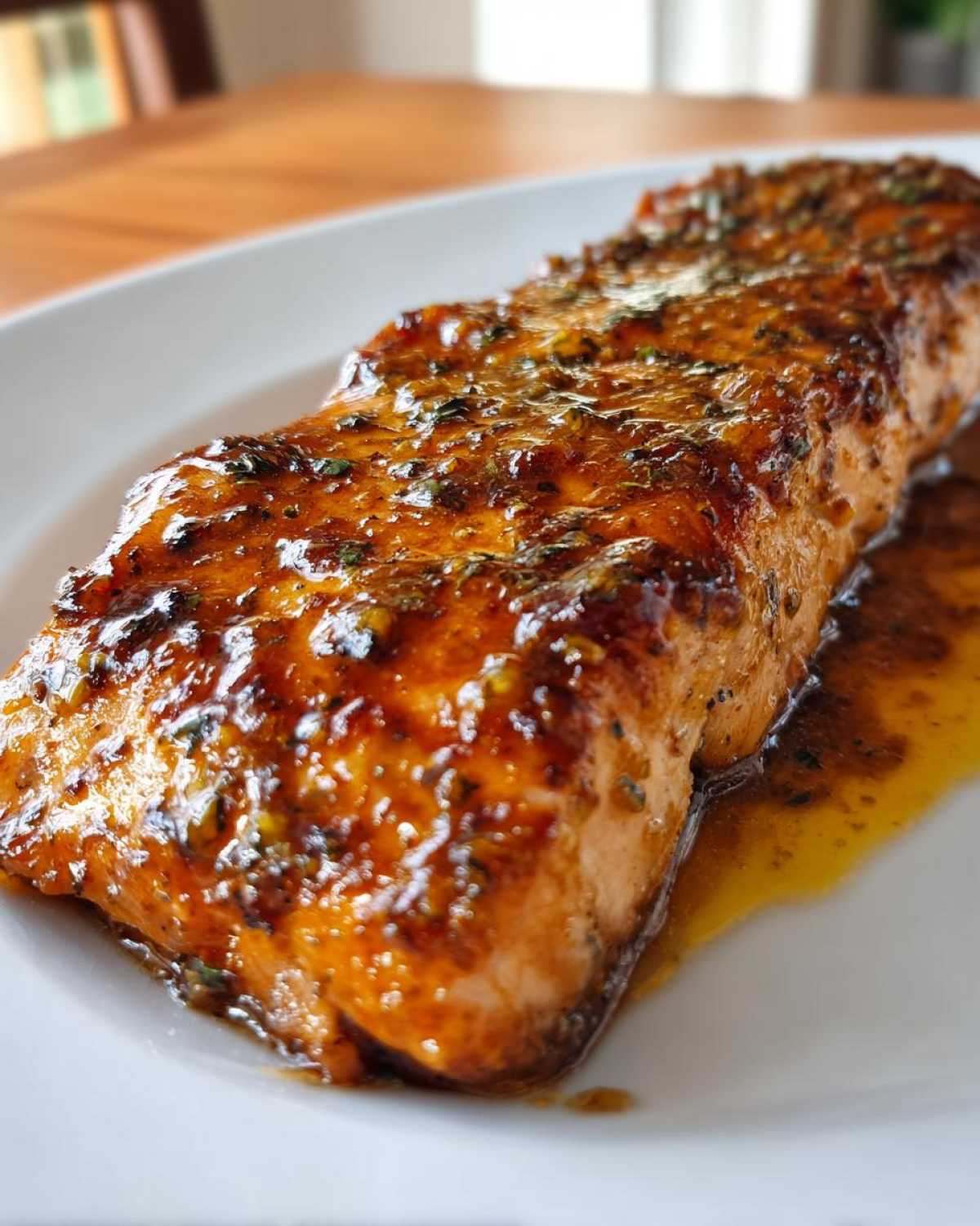 Maple Dijon Glazed Salmon - detail 4