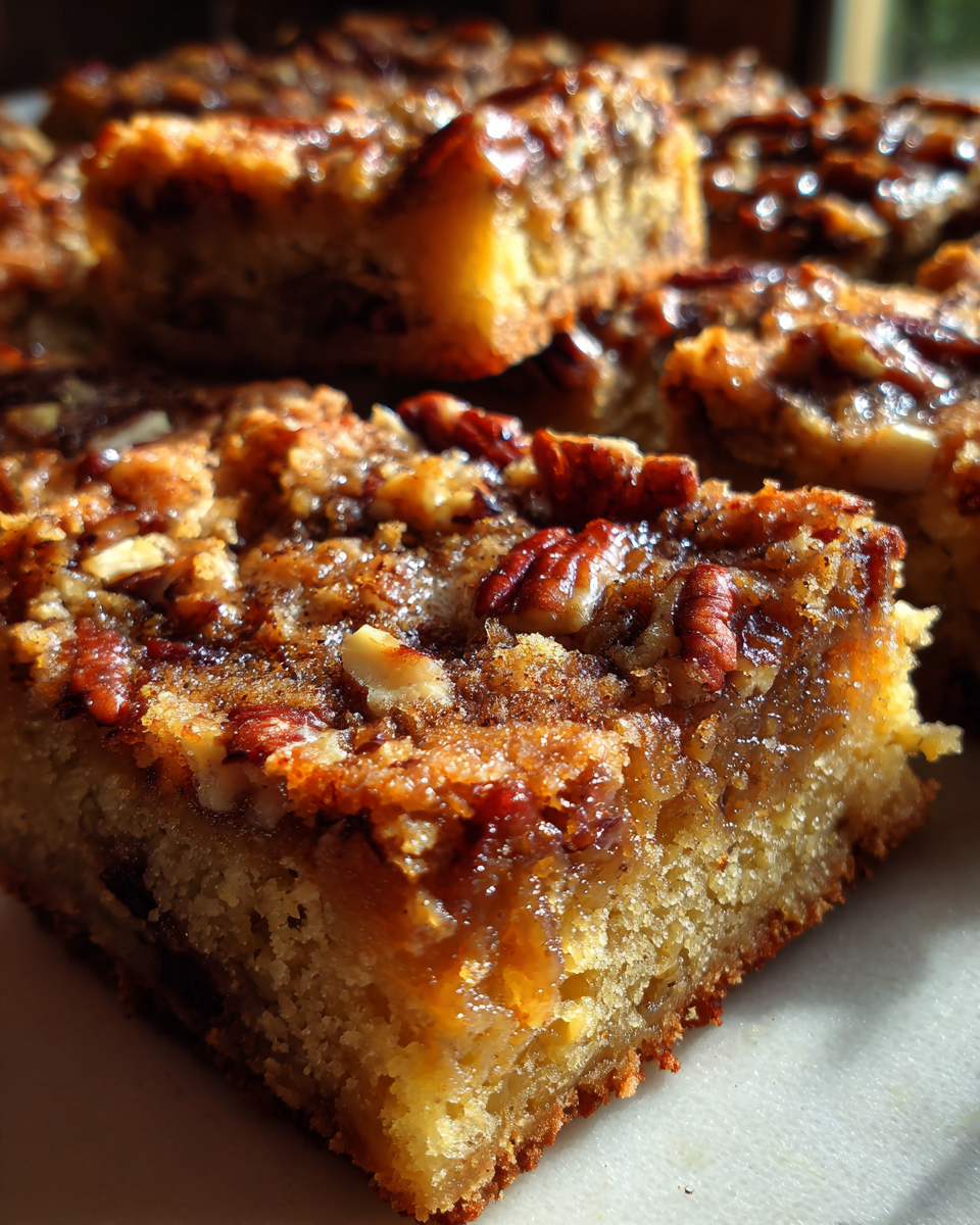 Maple Pecan Blondies - detail 1