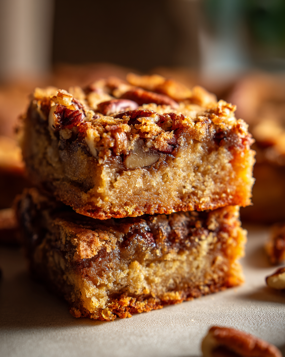 Maple Pecan Blondies - detail 3