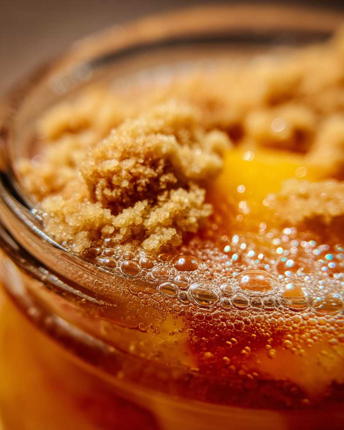Mason Jar Peach Crumbles - detail 3