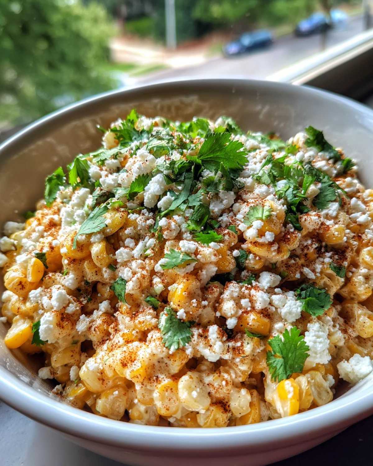 Mexican street corn bowl - detail 1
