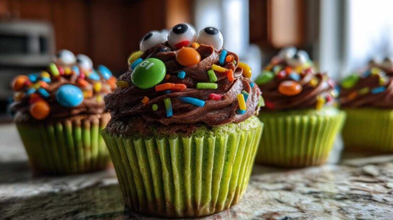 Monster Mash Halloween Cupcakes