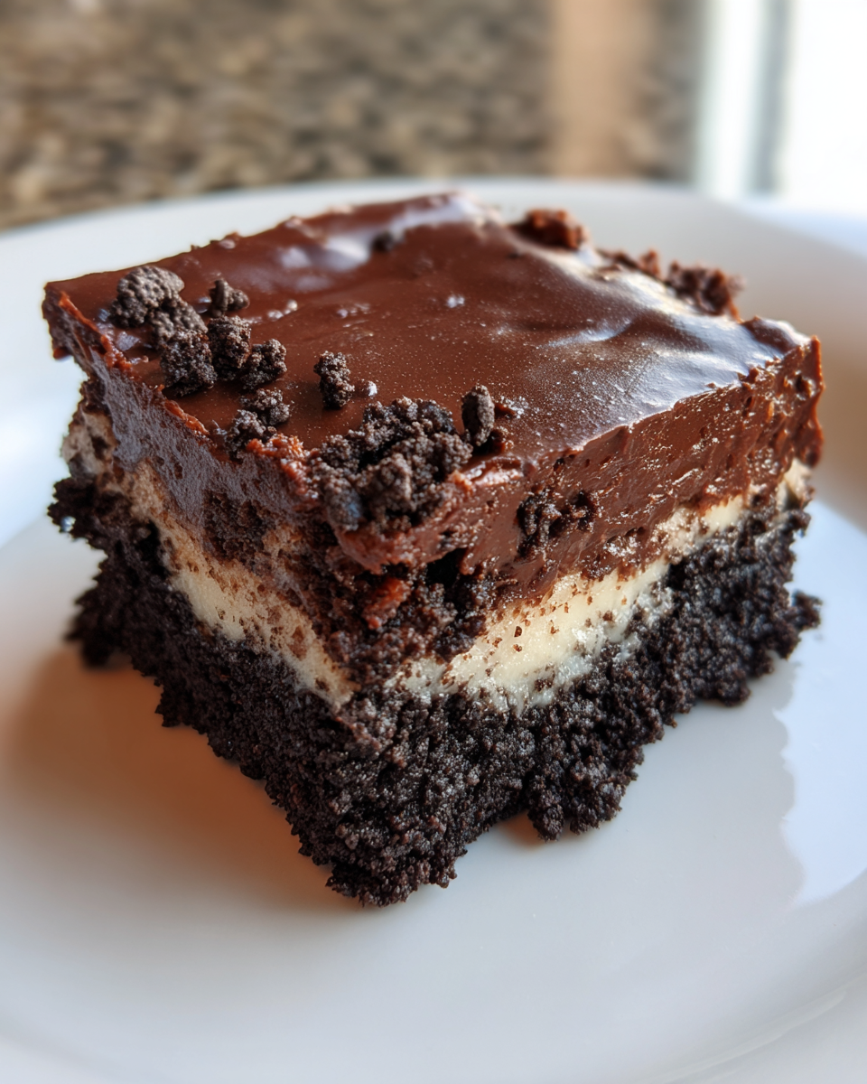 No-Bake Oreo Truffle Brownies - detail 1
