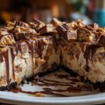 No-Bake Snickers Pie