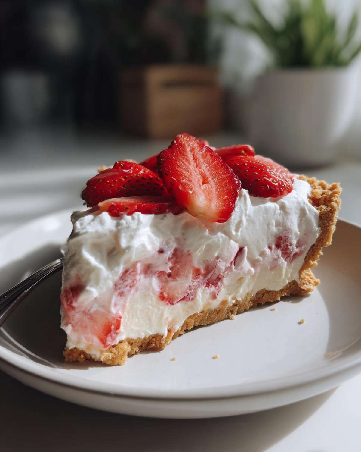 No-Bake Strawberry Lemonade Pie - detail 1