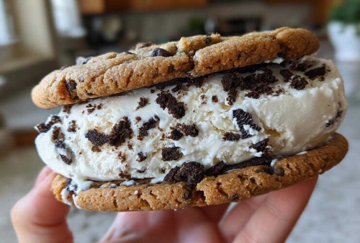 No-Churn Cookies & Cream Ice Cream Sandwiches