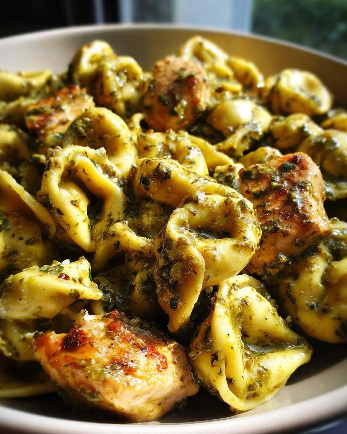 One-Pot Creamy Pesto Chicken Tortellini - detail 3