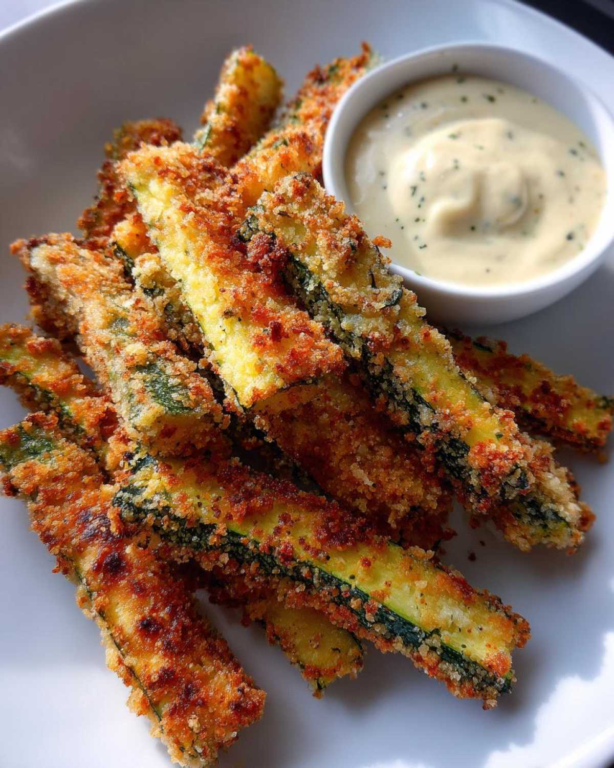 Oven-Baked Zucchini Fries with Garlic Aioli - detail 4