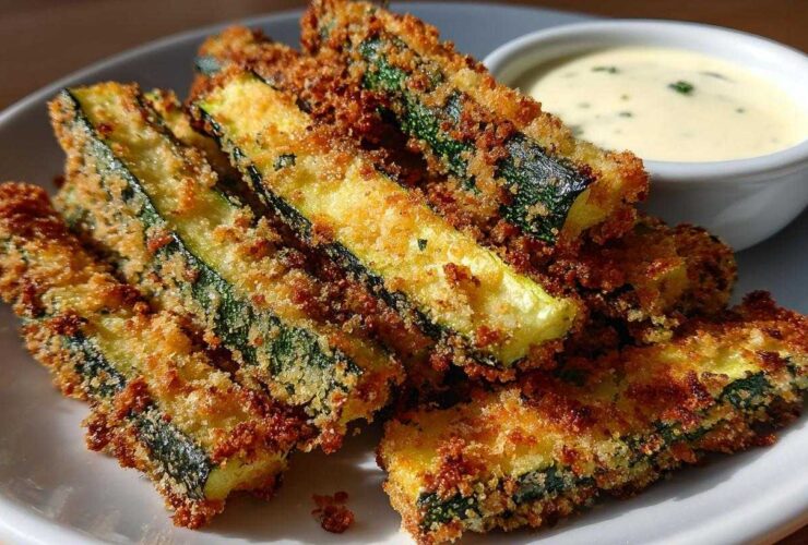 Oven-Baked Zucchini Fries with Garlic Aioli