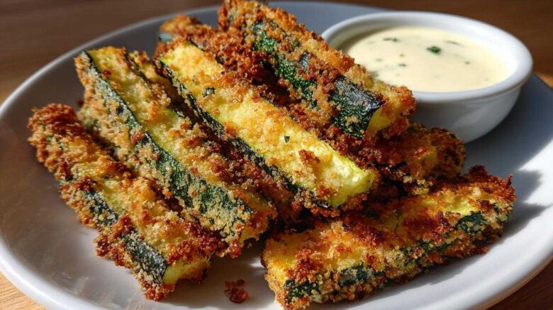 Oven-Baked Zucchini Fries with Garlic Aioli