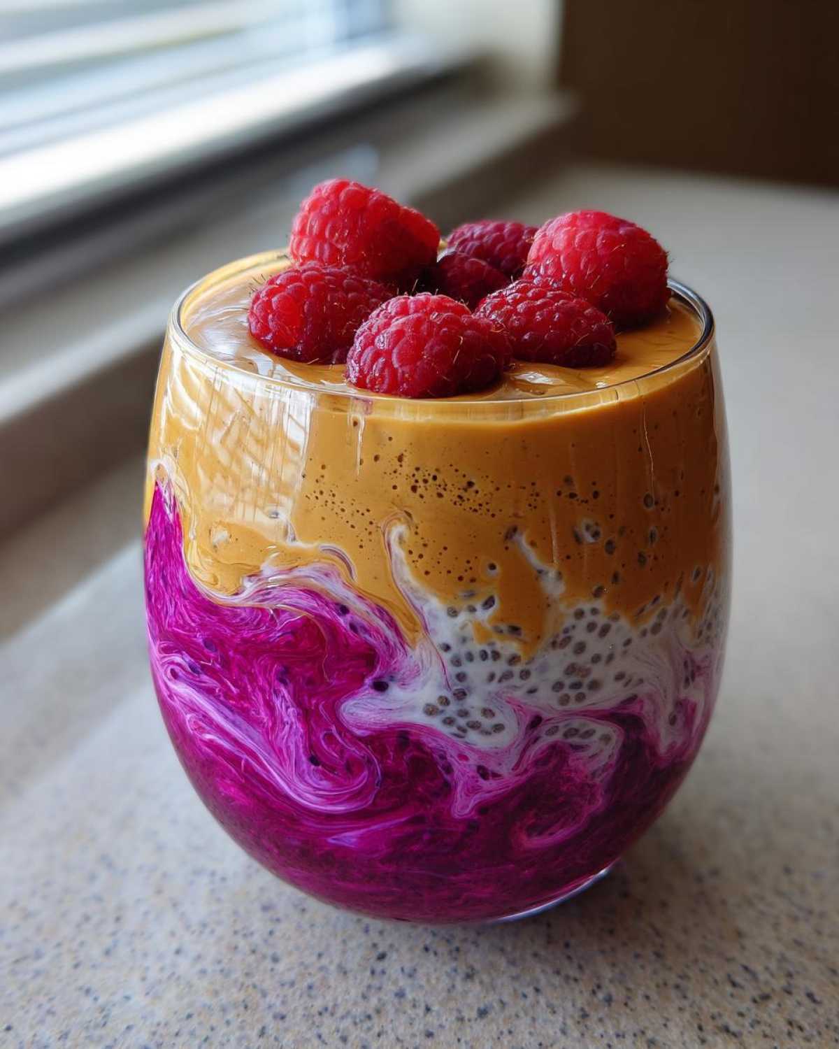PB&J Overnight Chia Pudding - detail 2