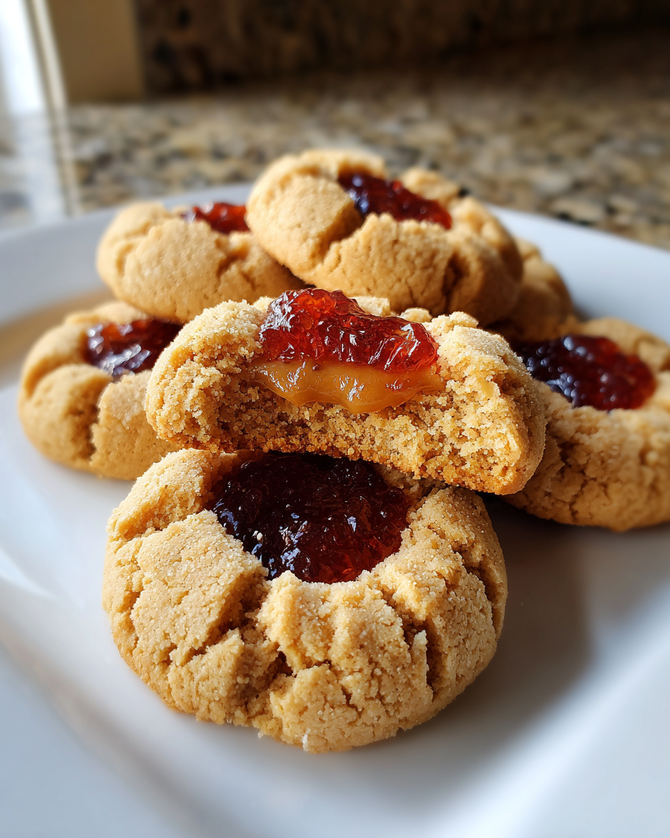 PB&J Thumbprint Cookies - detail 1