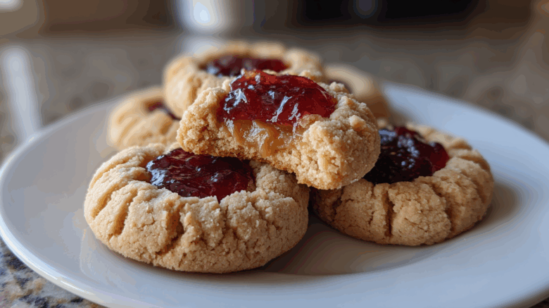 PB&J Thumbprint Cookies