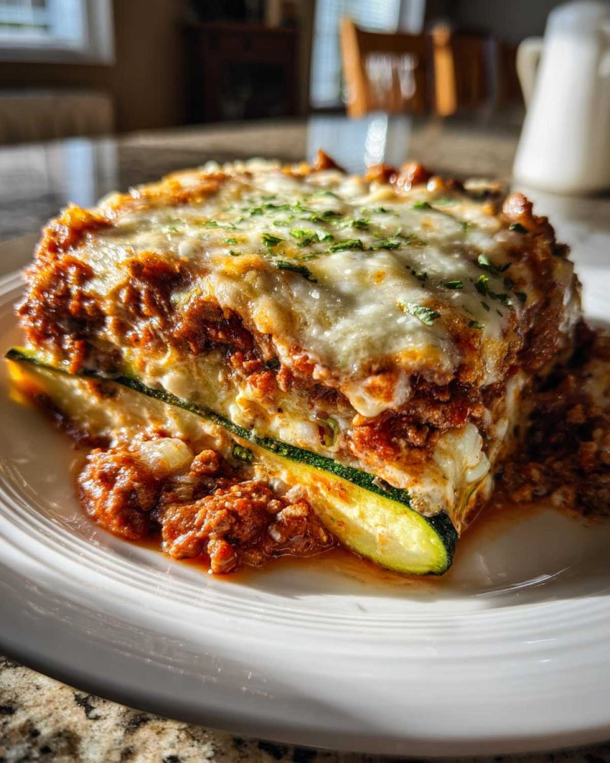 Parmesan Zucchini Noodle Lasagna Bake - detail 1