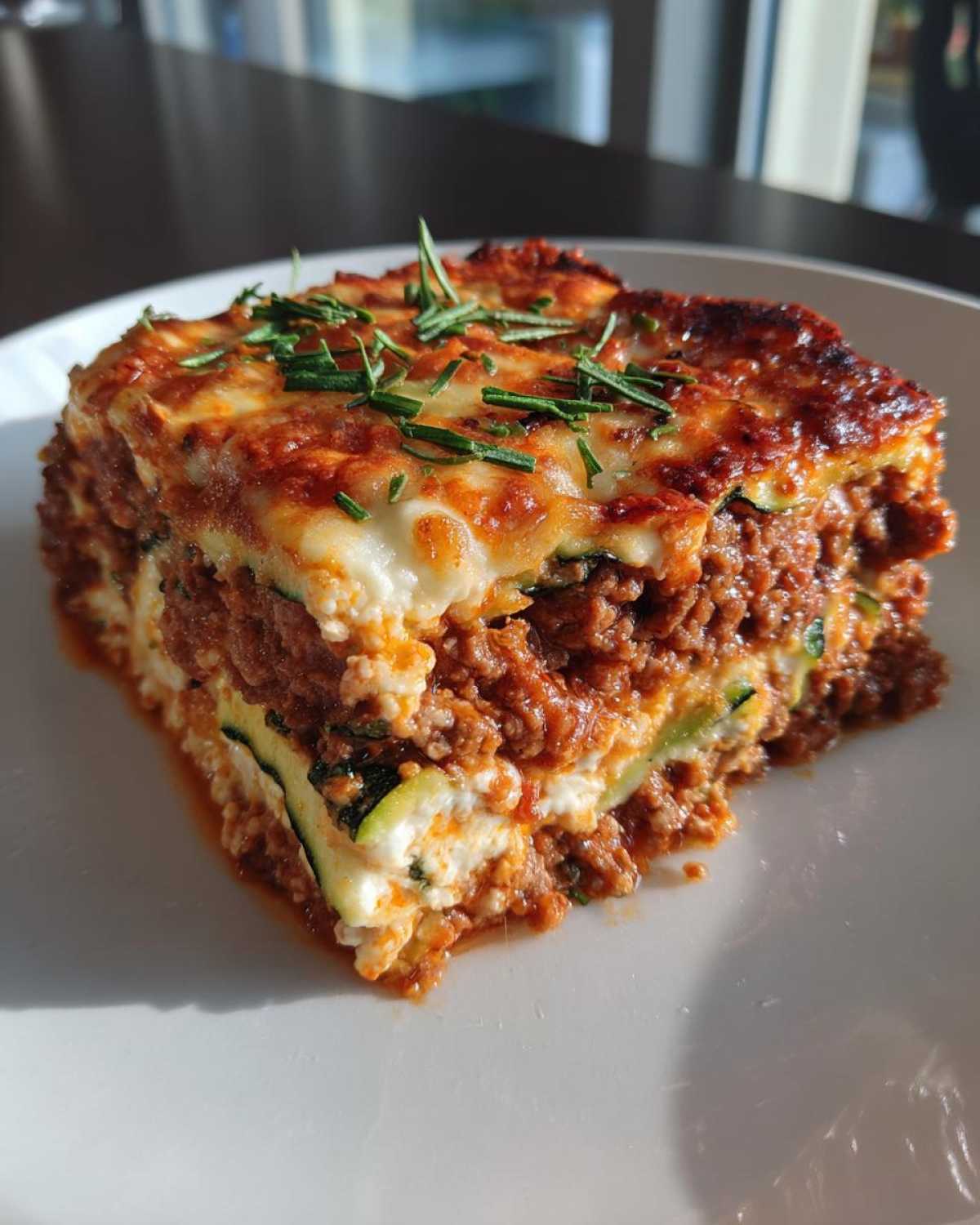 Parmesan Zucchini Noodle Lasagna Bake - detail 2