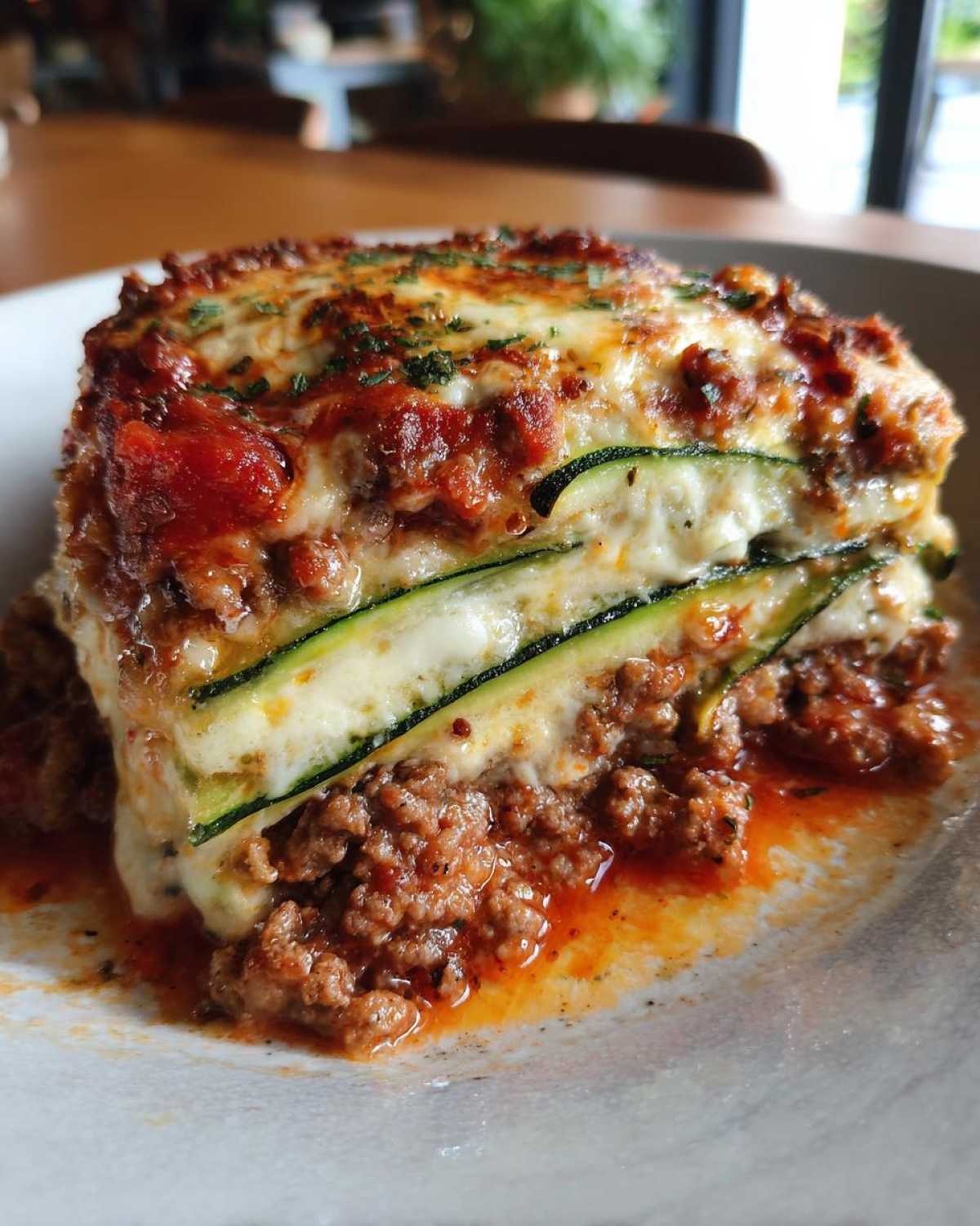 Parmesan Zucchini Noodle Lasagna Bake - detail 3