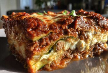 Parmesan Zucchini Noodle Lasagna Bake