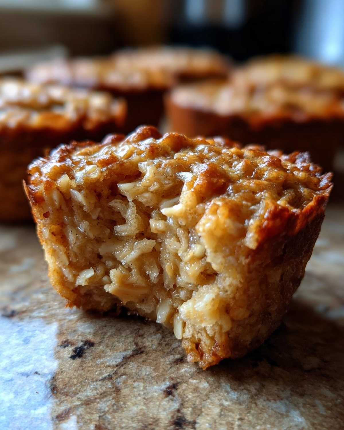 Peanut Butter Banana Baked Oatmeal Cups - detail 1